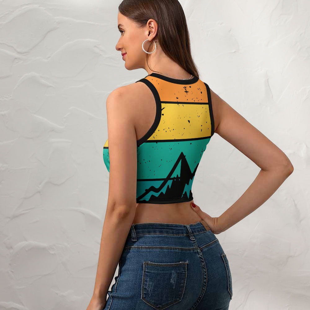 Mountain Girl Sleeveless Crop Top