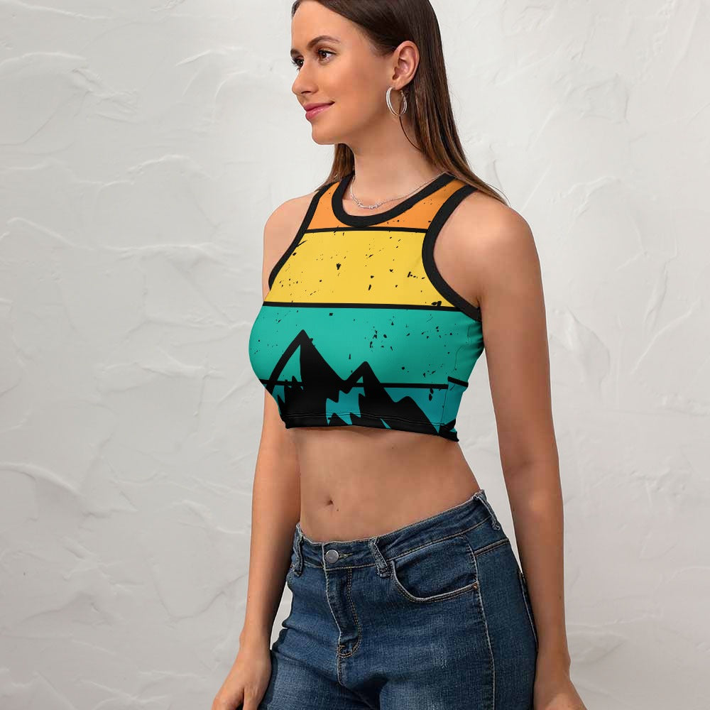 Mountain Girl Sleeveless Crop Top