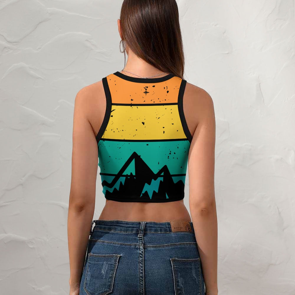 Mountain Girl Sleeveless Crop Top