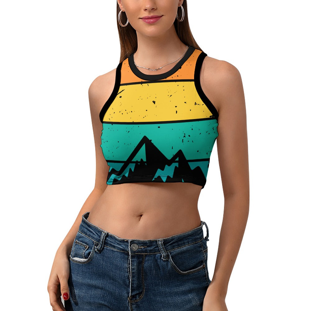 Mountain Girl Sleeveless Crop Top
