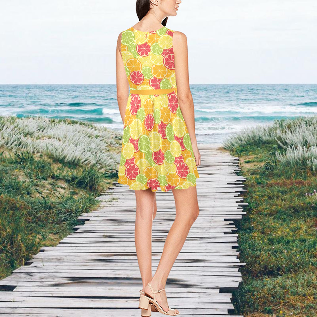 Fruitilicious Women's Sleeveless Skater Dress